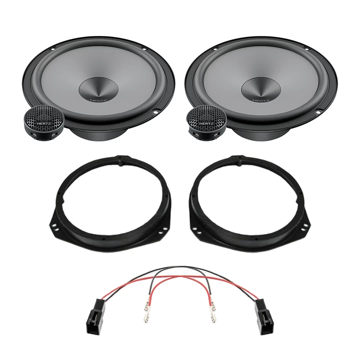 Pachete de difuzoare dedicate - Pachet difuzoare auto Hertz Uno dedicat usi fata Alfa Romeo Mito, RMS 75 W