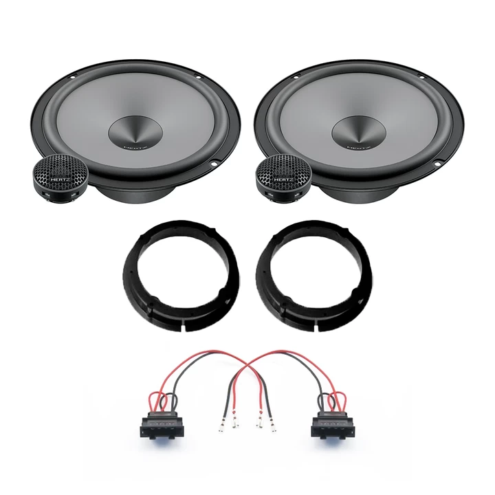 Pachete de difuzoare dedicate - Pachet difuzoare auto Hertz Uno dedicat usi fata Audi A2 2000-2005, RMS 75 W