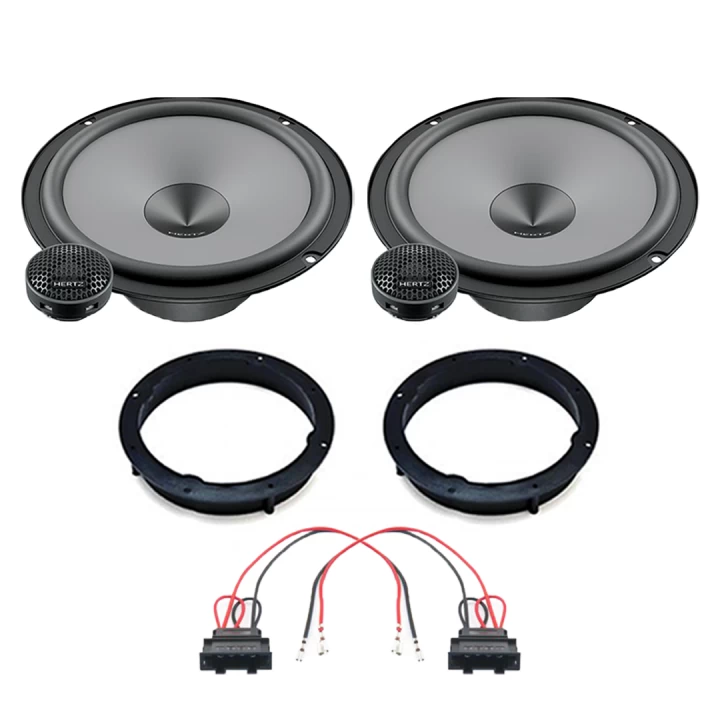 Pachete de difuzoare dedicate - Pachet difuzoare auto Hertz Uno dedicat usi fata Skoda Fabia 2014-2021, RMS 75W