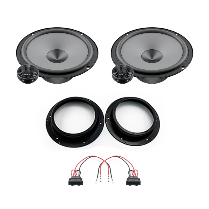 Pachete de difuzoare dedicate - Pachet difuzoare auto Hertz Uno dedicat usi fata Volkswagen Caddy 2003-2015, RMS 75W