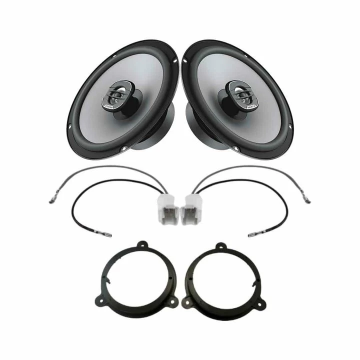 Pachete de difuzoare dedicate - Pachet difuzoare auto Hertz Uno dedicat usi spate Nissan Navara 2015-, RMS 55W