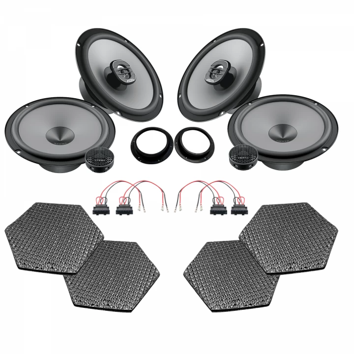 Pachete de difuzoare dedicate - Pachet difuzoare auto Hertz Uno dedicat Volkswagen Touareg (2003 - 2010)