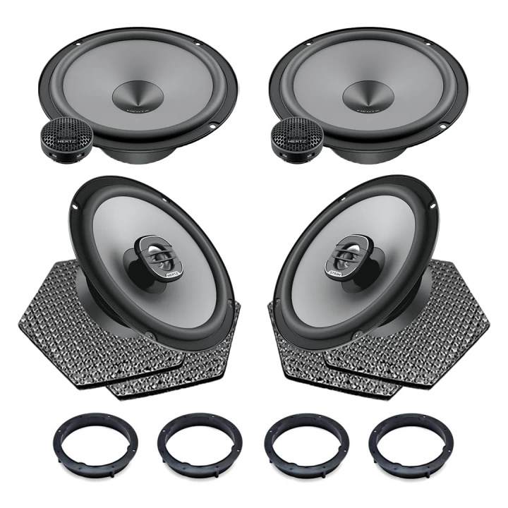 Pachete de difuzoare dedicate - Pachet difuzoare auto Hertz Uno dedicat Volkswagen UP 2011-, RMS 75W