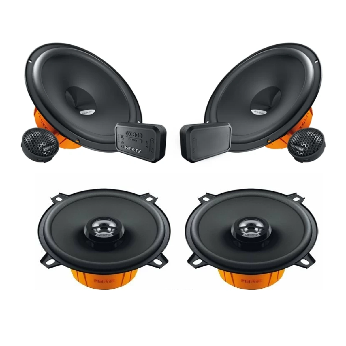 Pachete de difuzoare dedicate - Pachet difuzoare auto Mercedes-Benz E Class W210 1996-2003 Hertz Dieci 80 W