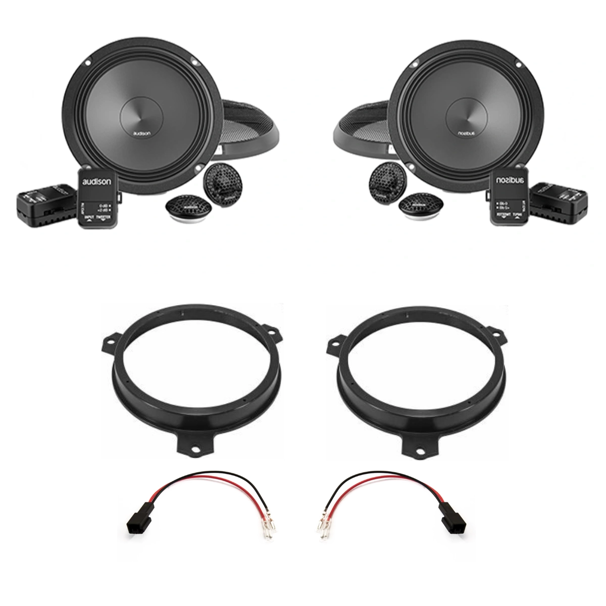 Pachete de difuzoare dedicate - Pachet difuzoare auto usi Fata Toyota Yaris 2021-2023 Audison Prima 100 W