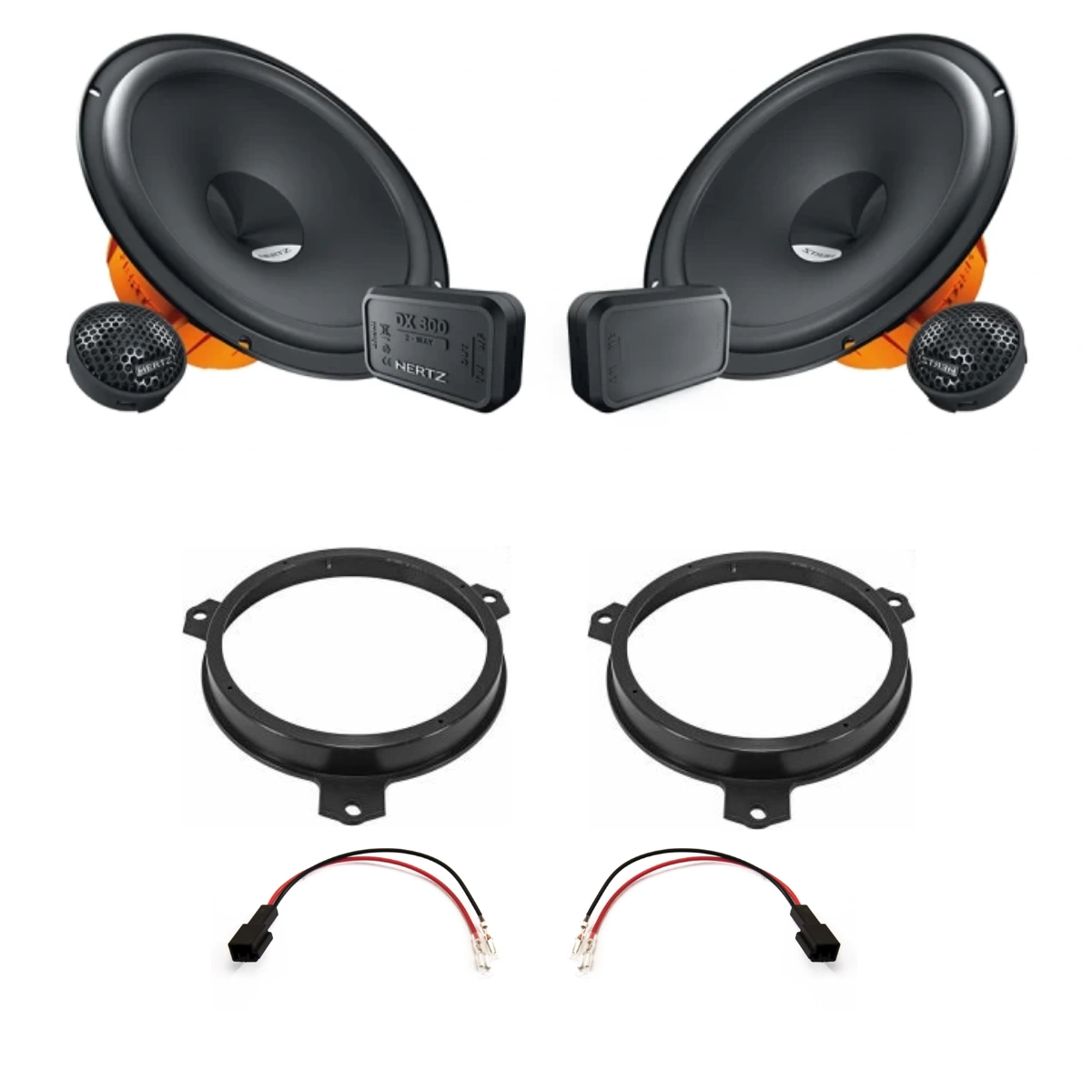 Pachete de difuzoare dedicate - Pachet difuzoare auto usi Fata Toyota Yaris 2021-2023 Hertz Dieci 80 W