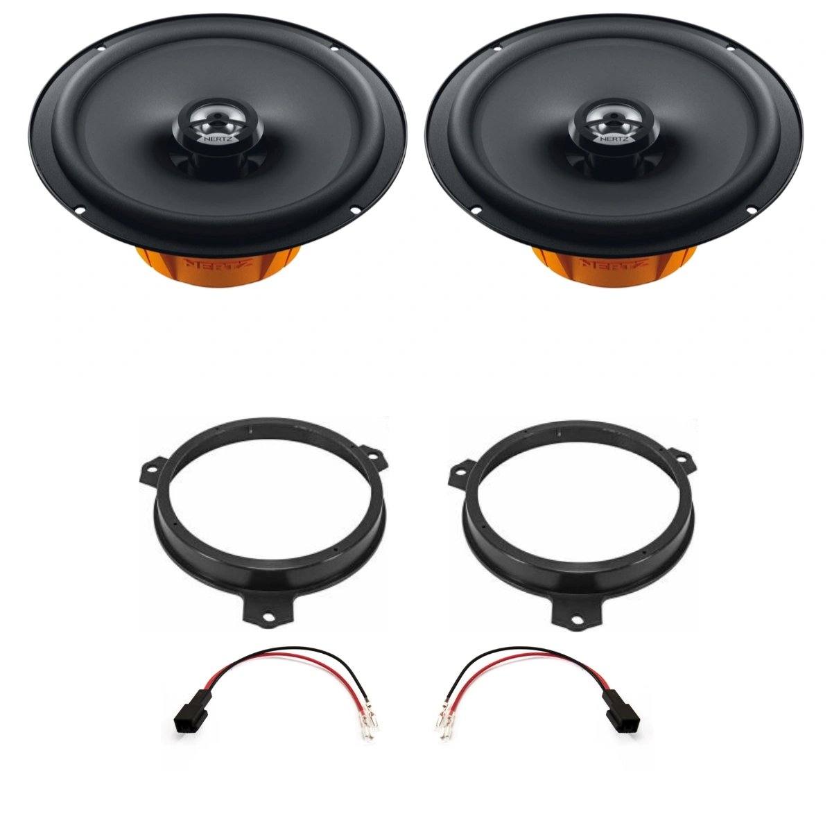 Pachete de difuzoare dedicate - Pachet difuzoare auto usi Spate Toyota Yaris 2021-2023 Hertz Dieci 60 W