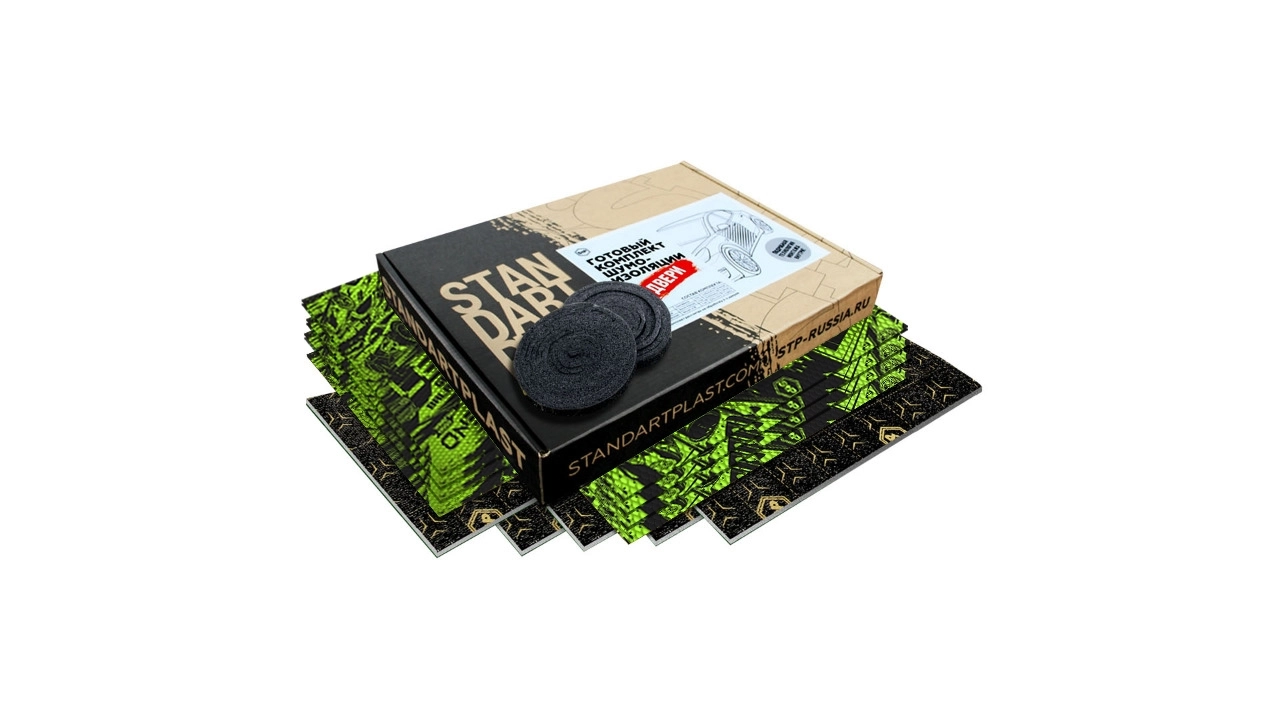 Pachete de insonorizare - Pachet insonorizant pentru doua usi STP Base Kit Door, Vibro, Termo, 2 Straturi