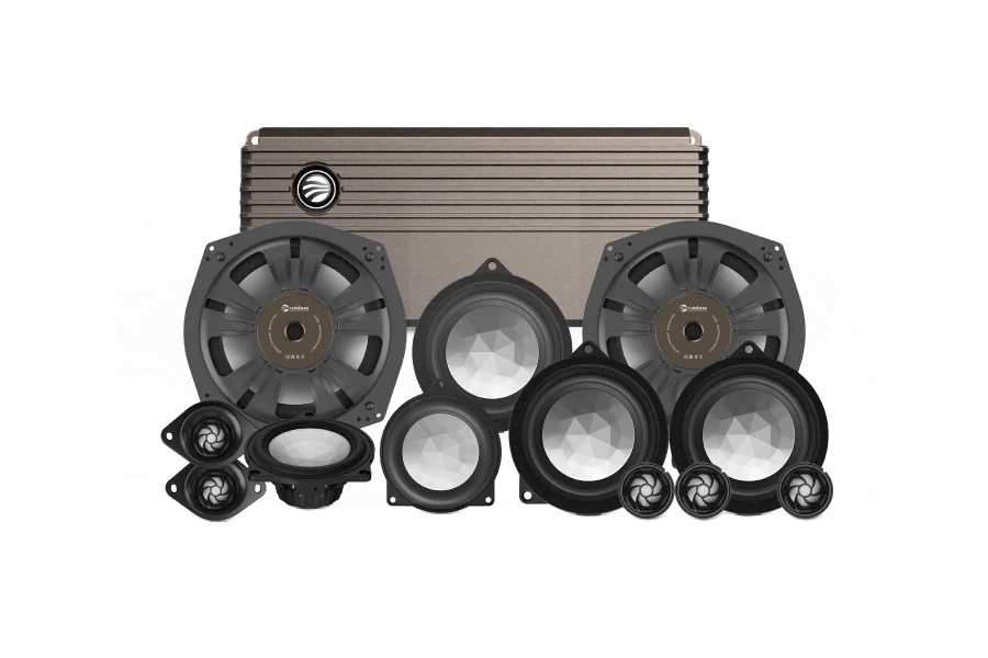 Difuzoare auto dedicate BMW - Pachet sistem audio plug-and-play Rainbow BMW 5S-100FS dedicat BMW G30 HI-FI