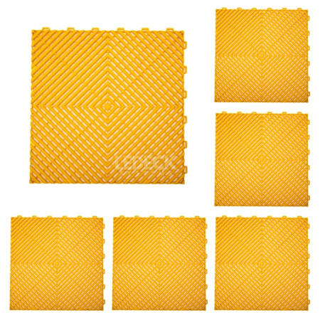 Pardoseala Modulara - Pardoseala Modulara Plastic PP – Exterior, Garaj Auto, Service, Terasa - GALBEN (preț pe m²)