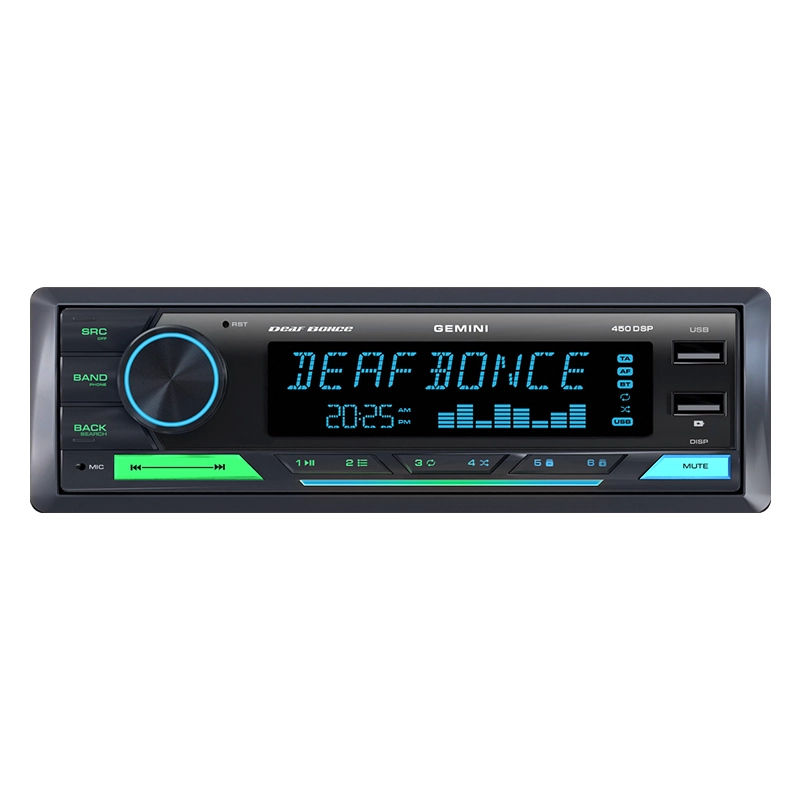 Universale - Player Auto Deaf Bonce Gemini 450DSP, 1 DIN cu DSP 4 Canale, 4x20W RMS, Bluetooth
