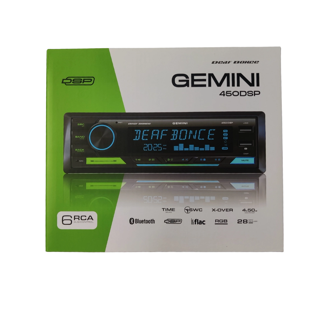 Player Auto Deaf Bonce Gemini 450DSP, 1 DIN cu DSP 4 Canale, 4x20W RMS, Bluetooth [3]