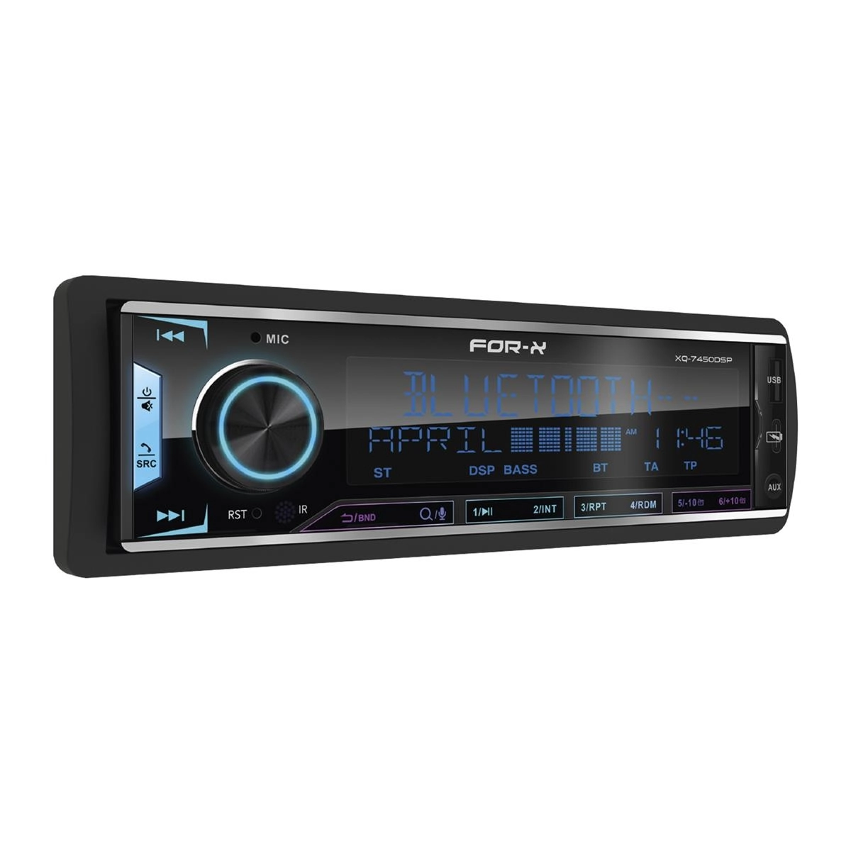 Navigatii Universale - Player auto ForX XQ-7450DSP, Cu amplificator incorporat, 1 DIN, 4x50W
