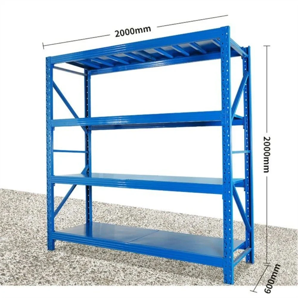 Raft Metalic Industrial LEDECK 200cm x 60cm x 200cm cm – Depozitare Profesională, Reglabil, Sarcină Mare [2]