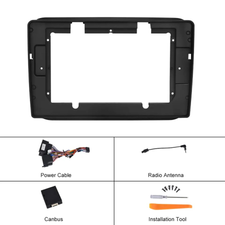 Rama adaptoare cu cablaj pentru navigatie Android Skoda Fabia (2007 - 2012) [4]