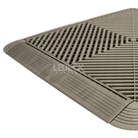 Rampa laterală cu prindere exterioară (mama) – Pardoseala Modulara Plastic PP – GRI [4]