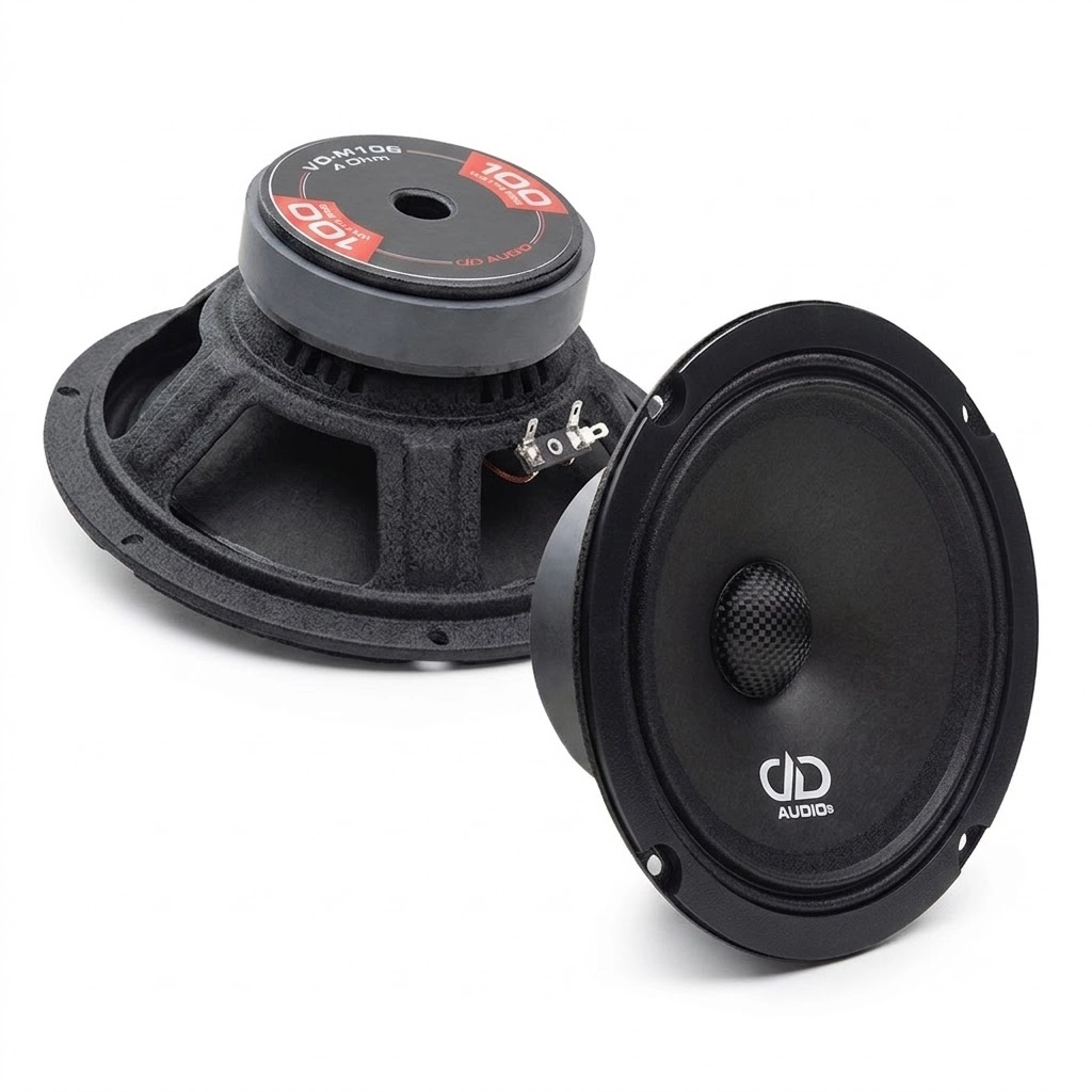 Difuzoare auto - Set 2 difuzoare auto DD Audio VO-M106-S4, 165mm, 100W RMS, 4Ω