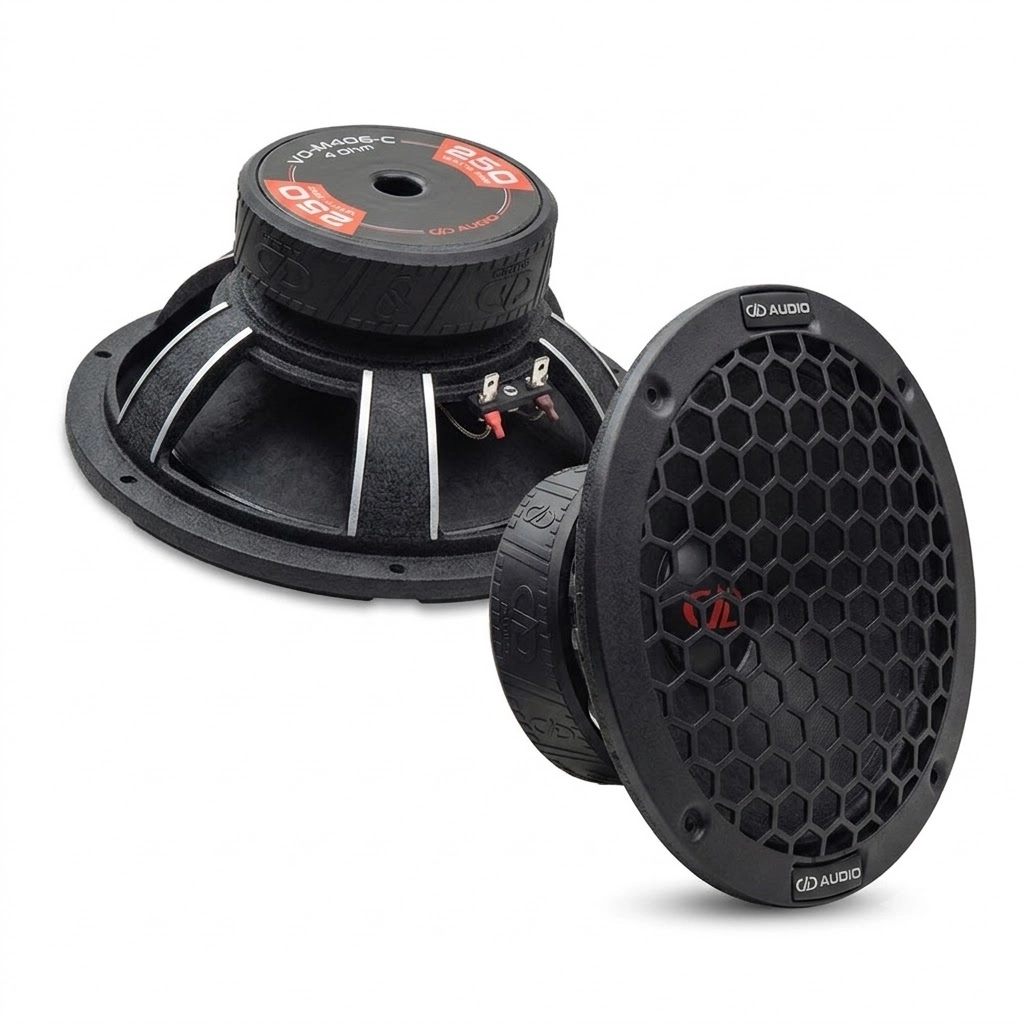 Difuzoare auto - Set 2 difuzoare auto DD Audio VO-M406-S4, 165mm, 250W RMS, 4Ω