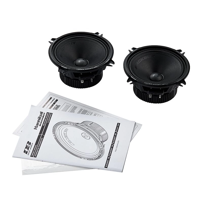 Set 2 Difuzoare Auto Deaf Bonce Hannibal Blackout 130, Midrange 130mm, 100W RMS, 4 Ohm [4]