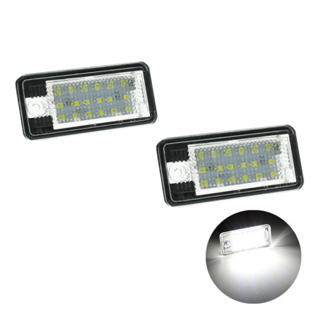 Iluminare Led Numar - Set 2 Lampi LED iluminare numar Audi A3 A4 B6 B7 A6 4F Q7 A8