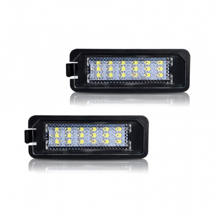 Set 2 Lampi LED iluminare numar VW Golf 4 5 6 7 Amarok Passat B6 B7 EOS Lupo Polo Scirocco Seat Leon Altea Skoda Superb [1]