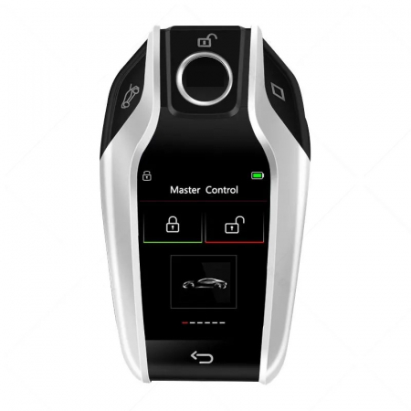 Accesorii - Cheie Smart Key Auto dedicata BMW, LCD , Argintie