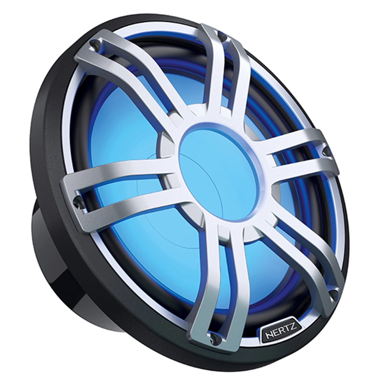 Subwoofere marine - Subwoofer Marine Hertz HMS 12 S4-LD-G / SW, Negru / Alb, 300mm, 500W RMS 4Ω