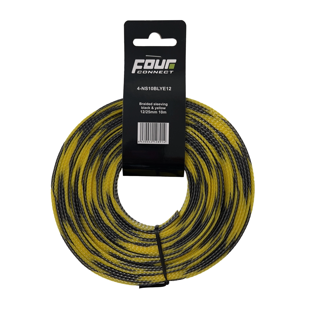 Tresa cablu - Tresa Cablu FOUR Connect 4-NS10BLYE12, 10 M, Negru/Galben, 12/25 mm