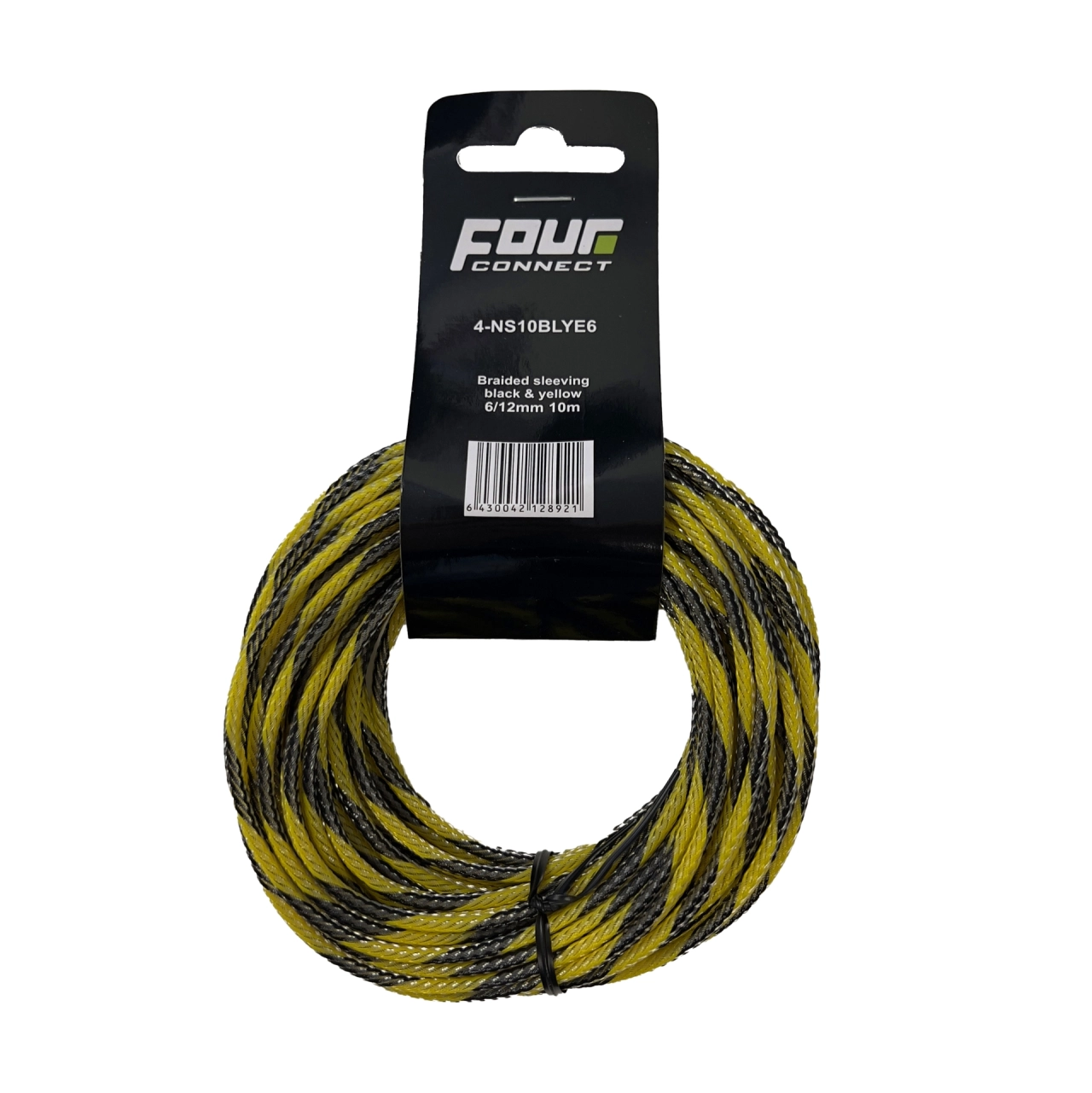 Tresa cablu - Tresa Cablu FOUR Connect 4-NS10BLYE6, 10 M, Negru/Galben, 6/12 mm