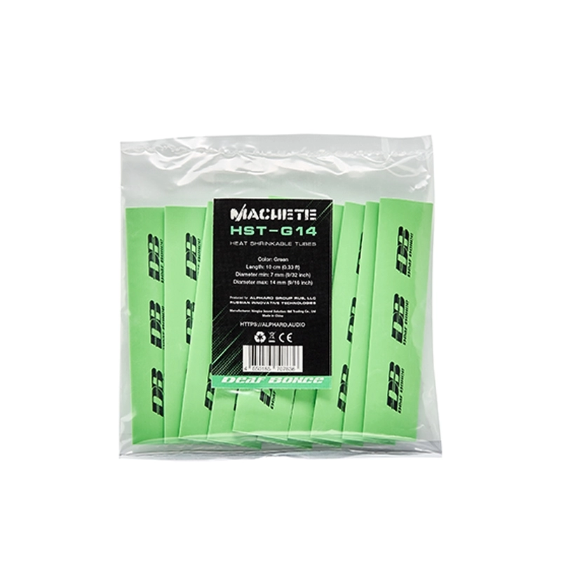 Accesorii Montaj - Tub termocontractabil Deaf Bonce Machete HST-G14, Verde, 14mm