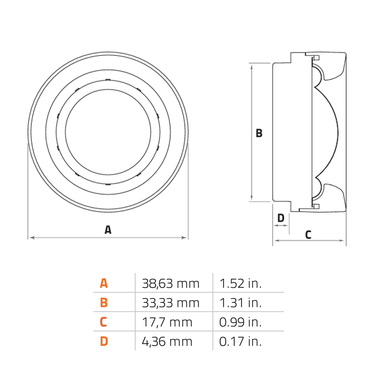 Tweetere Auto Hertz Cento C 26 OE, set componente, 26 mm, 120W, 4Ω, 2 tweetere [5]