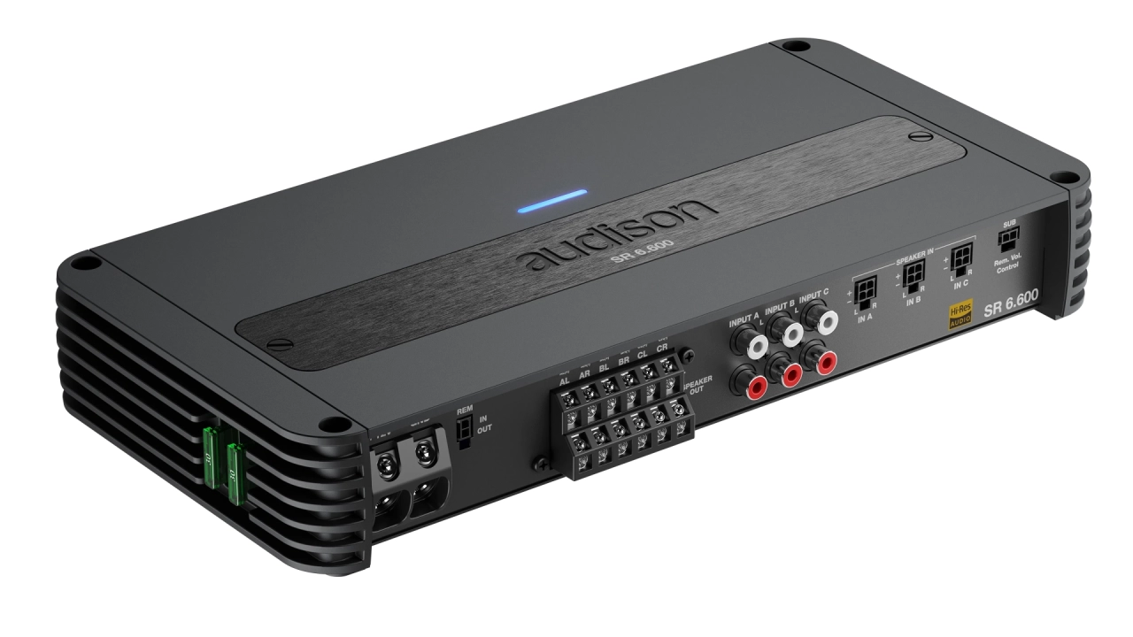 Audison SR 6.600, Amplificator Auto 6 Canale Clasa D, 1120W RMS