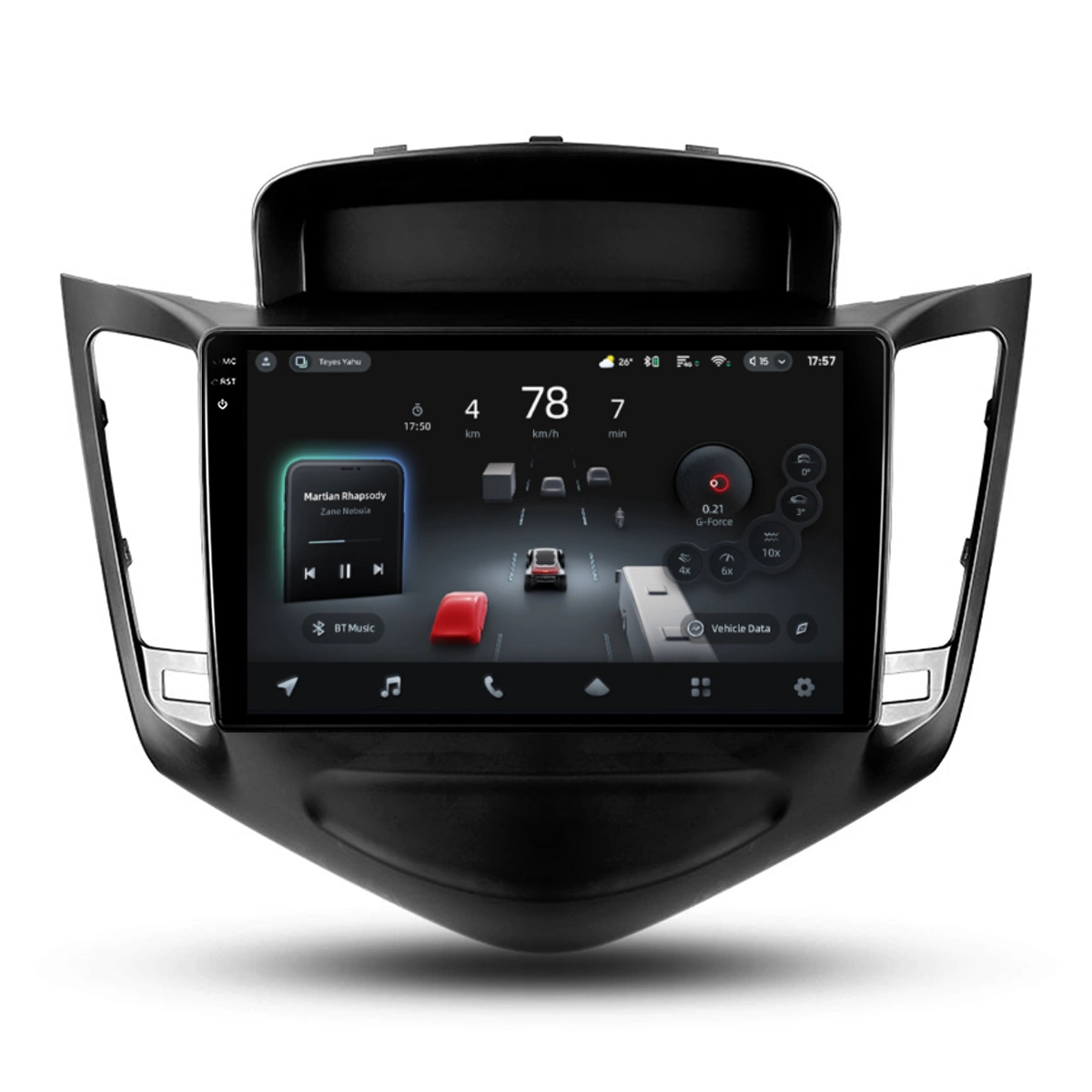 Navigatie Auto cu Asistenta AI Teyes CC4 PRO Chevrolet Cruze J300 2008-2016 8+128GB 9.5" QLED, Android 13, 5G, 7.1 DSP, CarPlay - imagine 2