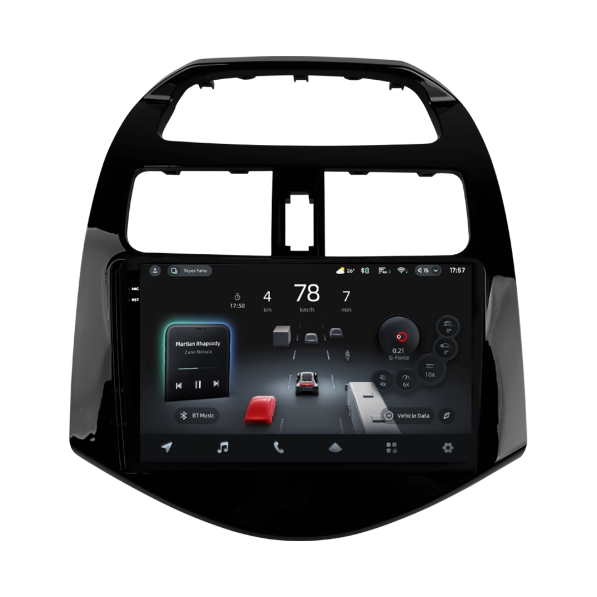 Navigatie Auto cu Asistenta AI Teyes CC4 PRO Chevrolet Spark M300 2009-2016 8+128GB 9.5" QLED, Android 13, 5G, 7.1 DSP, CarPlay - imagine 2