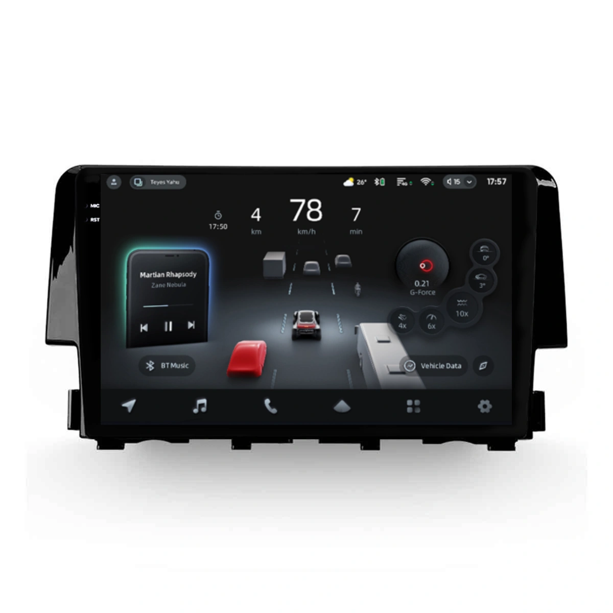 Navigatie Auto cu Asistenta AI Teyes CC4 PRO Honda Civic 10 2015-2020 8+128GB 9.5" QLED, Android 13, 5G, 7.1 DSP, CarPlay - imagine 2