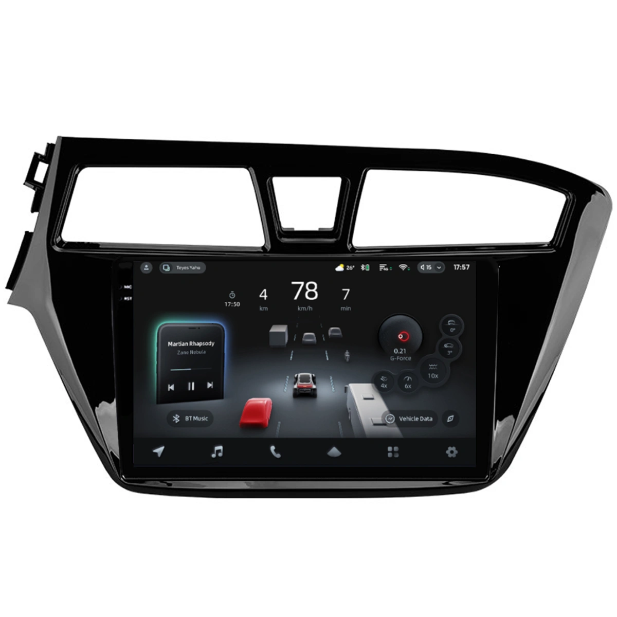 Navigatie Auto cu Asistenta AI Teyes CC4 PRO Hyundai i20 2014-2018 8+128GB 9.5" QLED, Android 13, 5G, 7.1 DSP, CarPlay - imagine 2