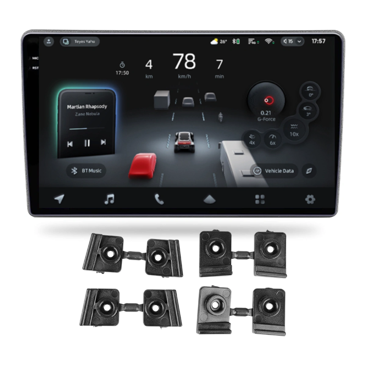 Navigatie Auto cu Asistenta AI Teyes CC4 PRO Hyundai i40 2011–2019 8+128GB 9.5" QLED, Android 13, 5G, 7.1 DSP, CarPlay - imagine 2