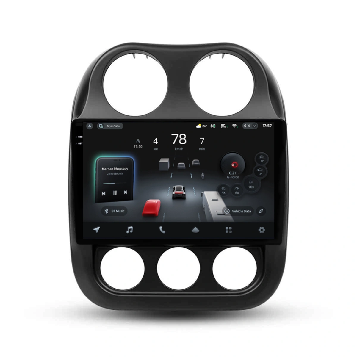 Navigatie Auto cu Asistenta AI Teyes CC4 PRO Jeep Compass 1 2009-2015 8+128GB 10.36   QLED, Android 13, 5G, 7.1 DSP, CarPlay