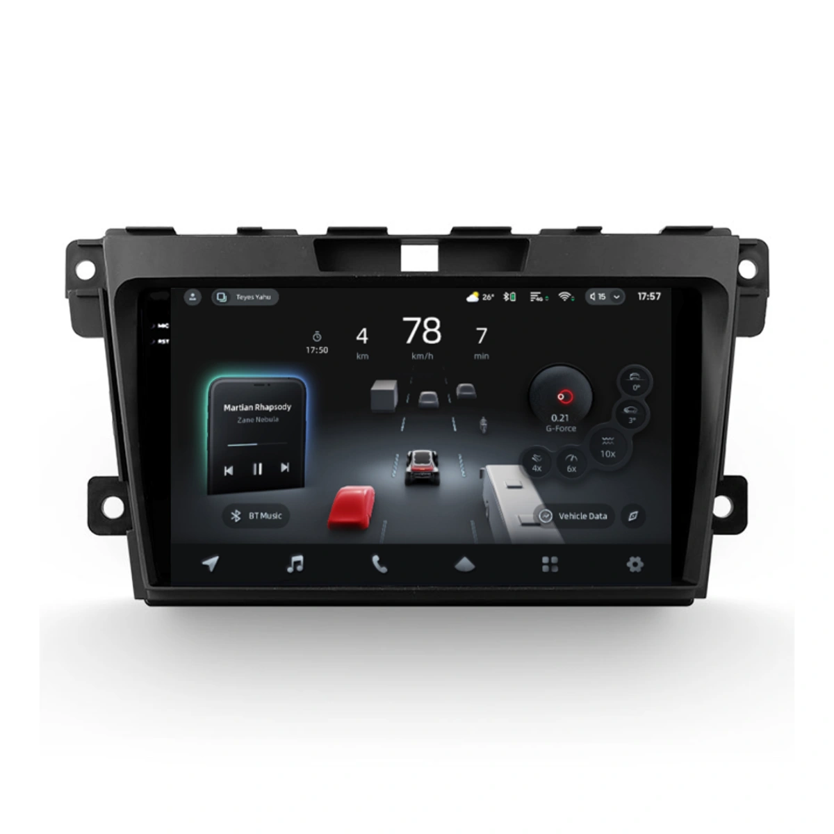 Navigatie Auto cu Asistenta AI Teyes CC4 PRO Mazda CX-7 2009-2012 8+128GB 9.5" QLED, Android 13, 5G, 7.1 DSP, CarPlay - imagine 2