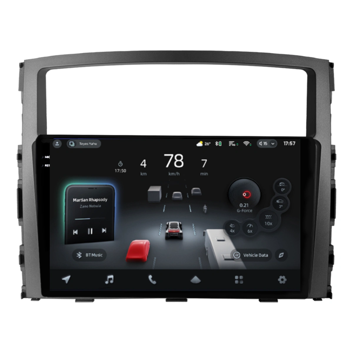 Navigatie Auto cu Asistenta AI Teyes CC4 PRO Mitsubishi Pajero 4 V90 2006-2014 8+128GB 9.5   QLED, Android 13, 5G, 7.1 DSP, CarPlay