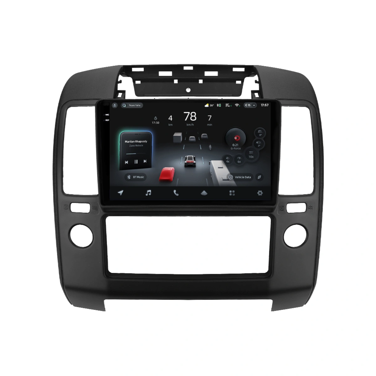 Navigatie Auto cu Asistenta AI Teyes CC4 PRO Nissan Navara 3 D40 2004-2010 8+128GB 9.5   QLED, Android 13, 5G, 7.1 DSP, CarPlay