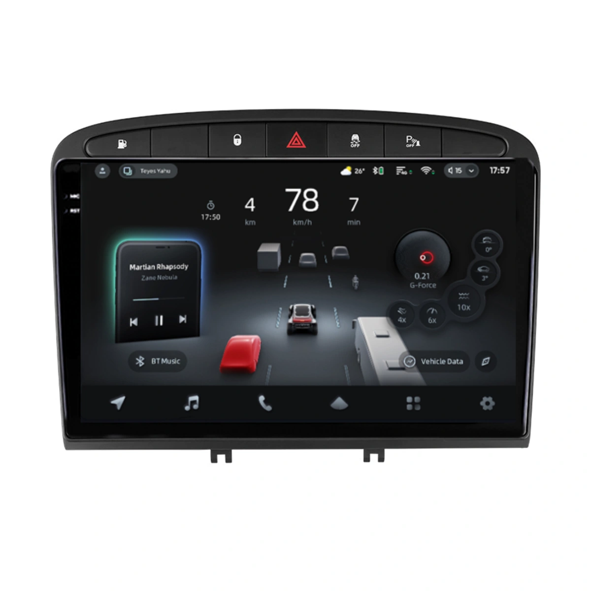 Navigatie Auto cu Asistenta AI Teyes CC4 PRO Peugeot 408 2012-2020 8+128GB 9.5" QLED, Android 13, 5G, 7.1 DSP, CarPlay - imagine 2