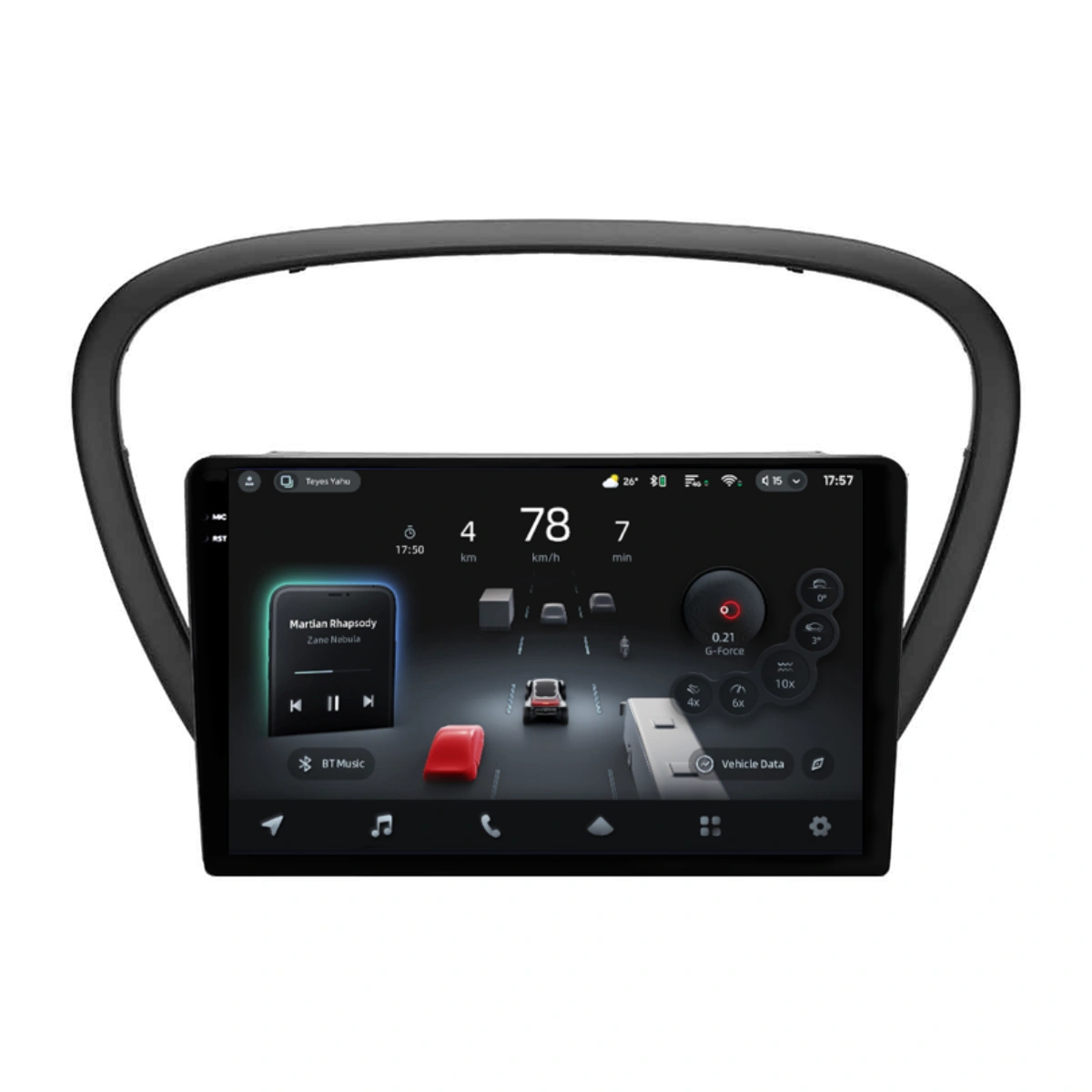Navigatie Auto cu Asistenta AI Teyes CC4 PRO Peugeot 607 2004-2010 8+128GB 9.5" QLED, Android 13, 5G, 7.1 DSP, CarPlay - imagine 2