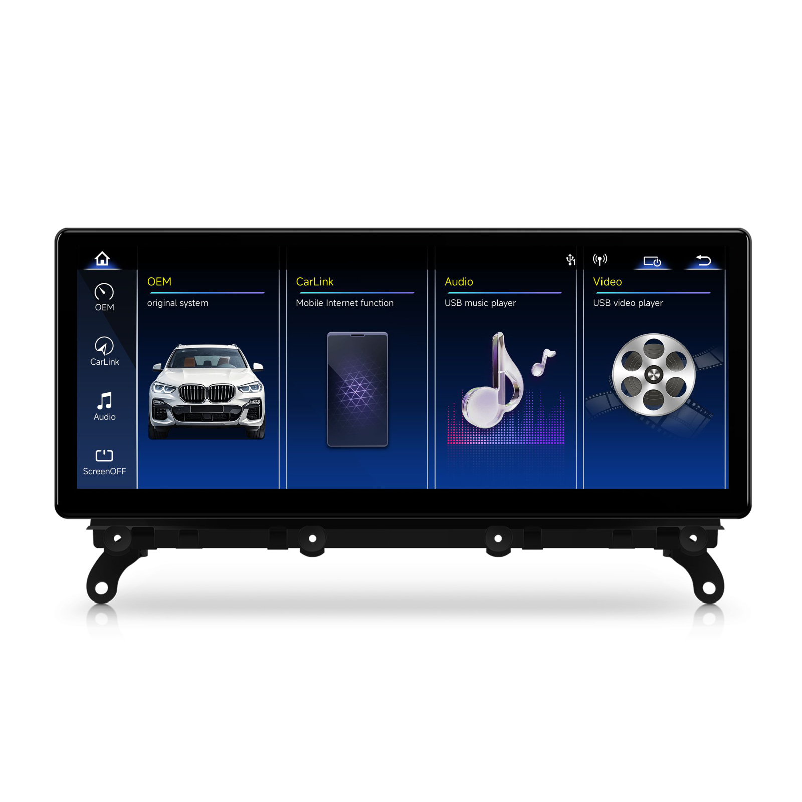 Navigatie BMW X3 F25   X4 F26 (2010-2018), Linux OS  OEM, Varianta NBT, CarPlay  Android Auto Wireless, MirrorLink, Camera AHD, 12.3 Inch