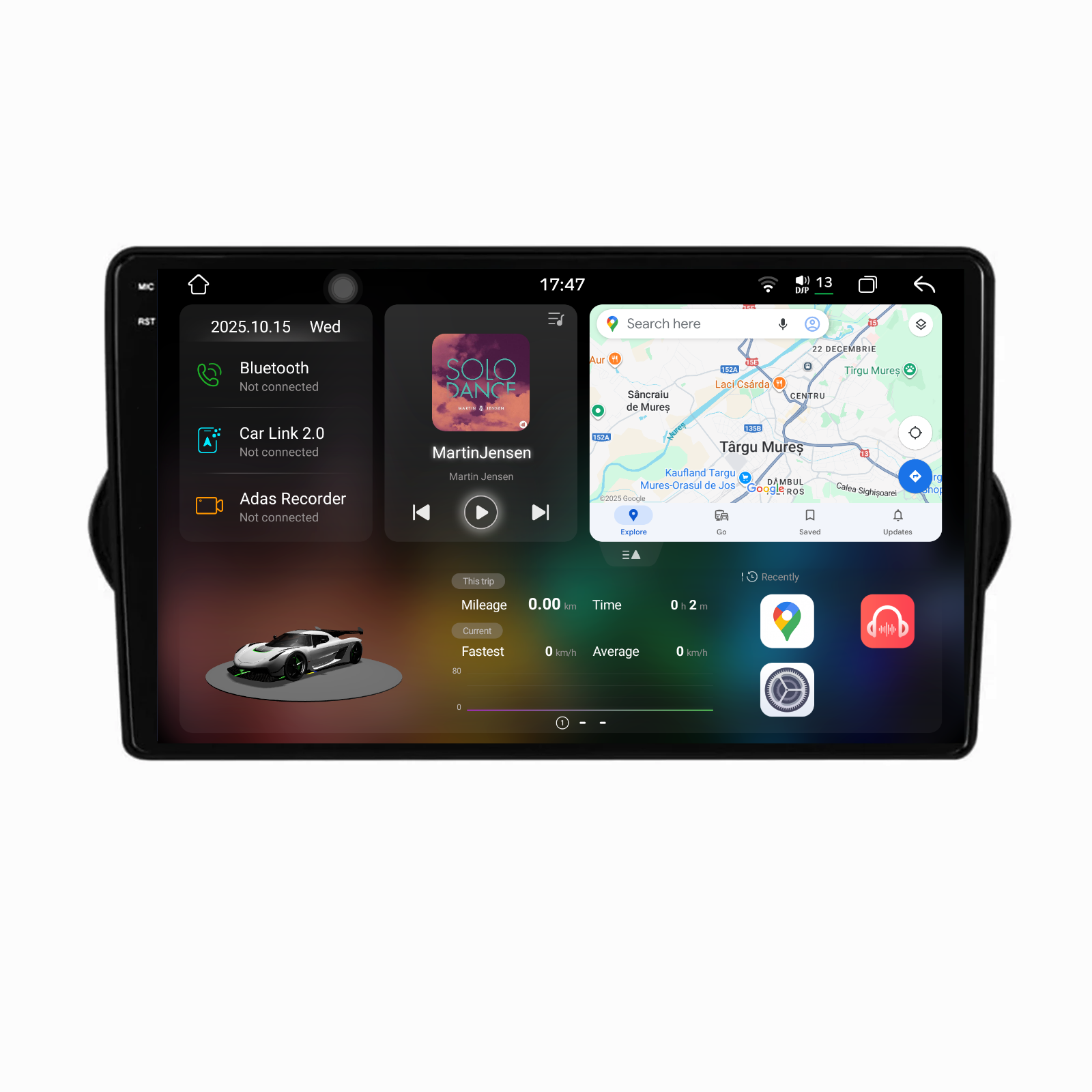 Navigatie Dedicata Fiat Tipo (2015-2021), 2K, 12Gb Ram, 256Gb Stocare, Carplay