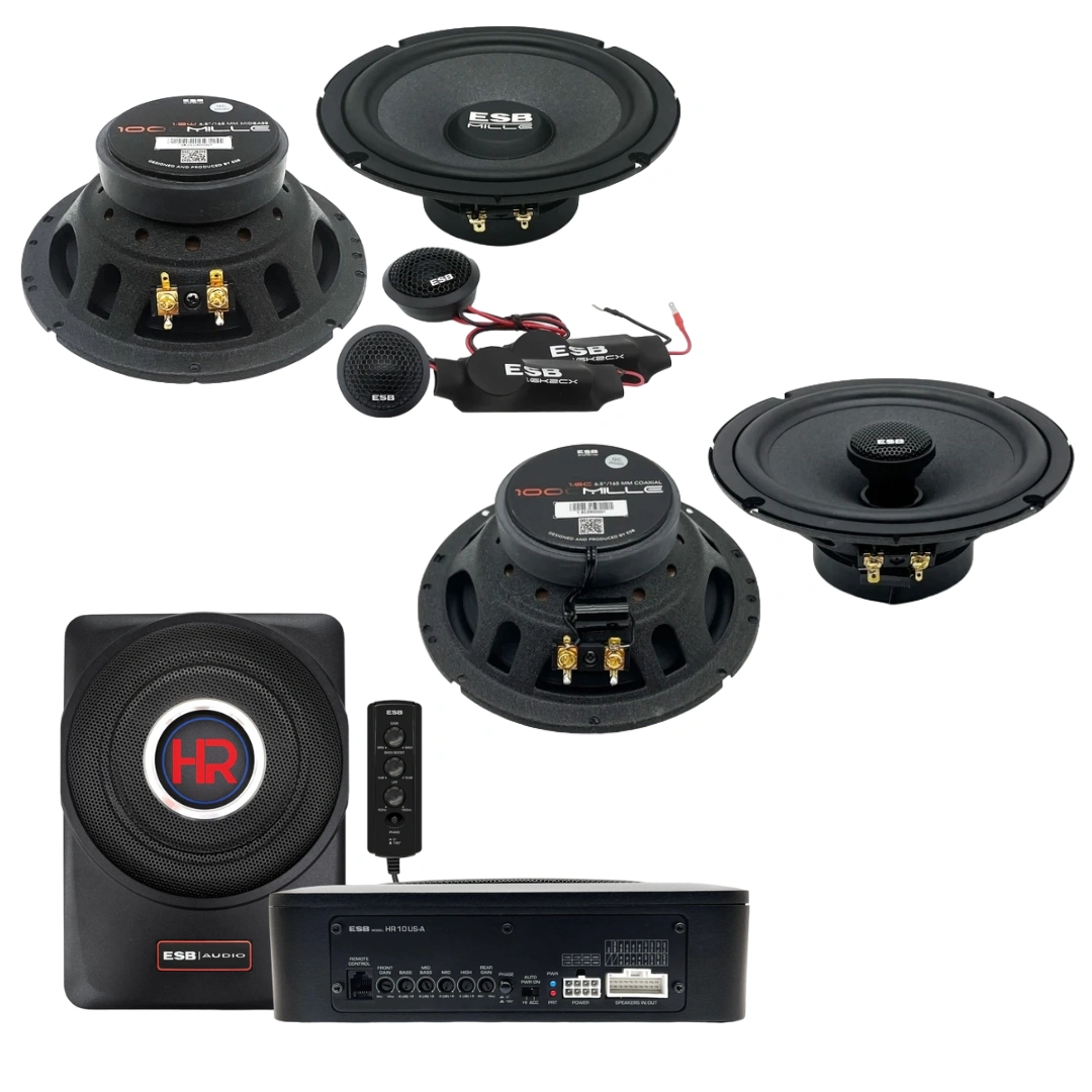 Pachet Difuzoare Auto cu subwoofer Volkswagen T-Roc 2017-2023 ESB 1000 340 W