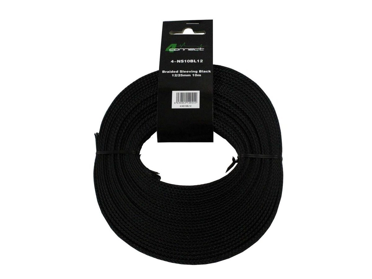 Tresa Cablu FOUR Connect 4-NS10BL12, 10 M, Negru, 12 25 mm