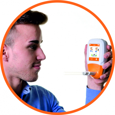 Analizor ToxCo pentru diagnosticarea intoxicației cu monoxid de carbon din aerul expirat al pacientului și din mediul ambiant [3]