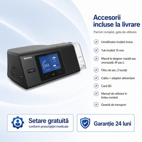 Auto-CPAP - Aparat Auto-CPAP pentru apnee in somn AEONMED AS100A