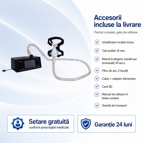 Aparate tratament apnee in somn - Aparat BiPAP/APAP DM28 pentru apnee in somn